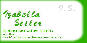 izabella seiler business card